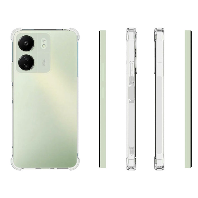 TRANSPARENTNÝ Silikónový obal pre Xiaomi Redmi 13C - priesvitný