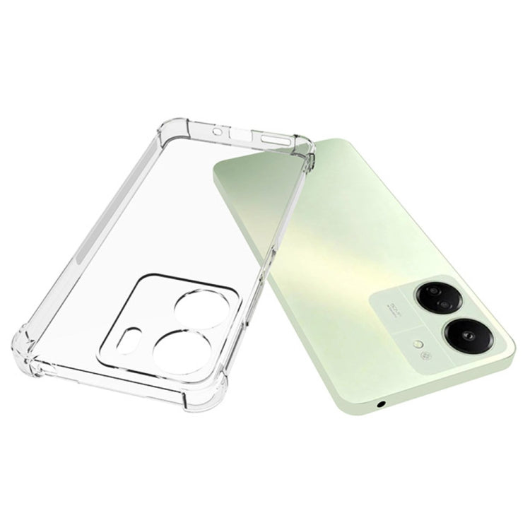TRANSPARENTNÝ Silikónový obal pre Xiaomi Redmi 13C - priesvitný