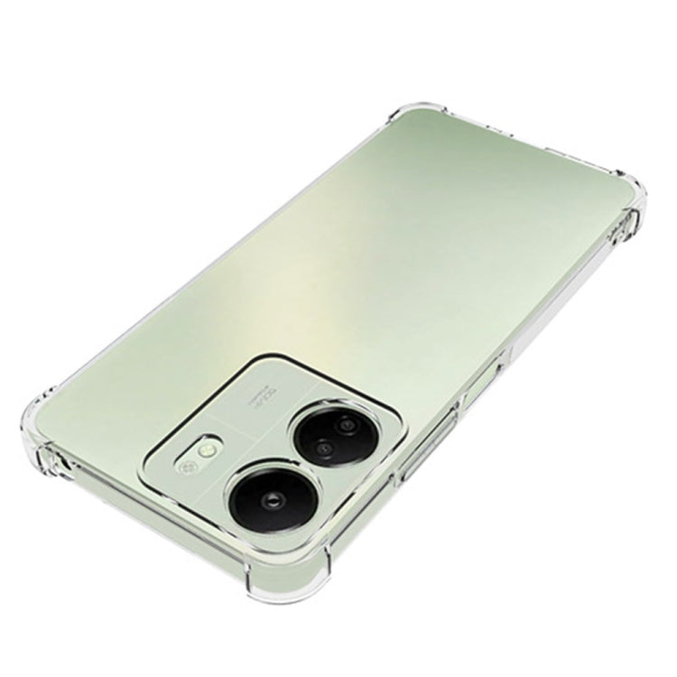 TRANSPARENTNÝ Silikónový obal pre Xiaomi Redmi 13C - priesvitný