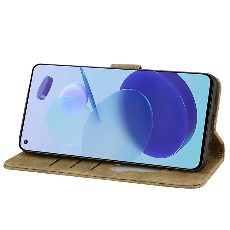 FLOWER Knižkové puzdro pre Xiaomi Mi 11 Lite / Mi 11 Lite 5G - hnedé