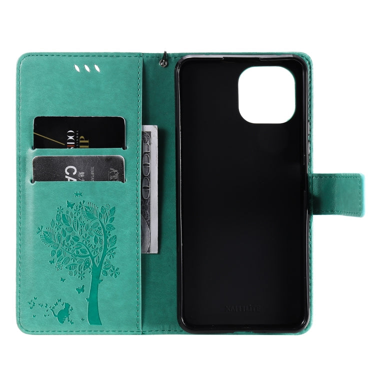 TREE Knižkové puzdro pre Xiaomi Mi 11 Lite / Mi 11 Lite 5G - zelené