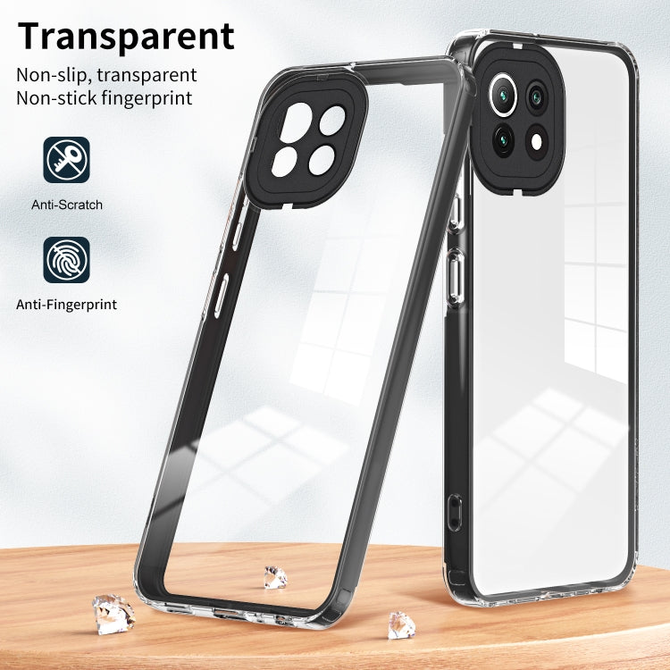 FRAME Zadný kryt pre Xiaomi Mi 11 Lite / Mi 11 Lite 5G - čierny