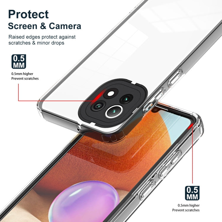 FRAME Zadný kryt pre Xiaomi Mi 11 Lite / Mi 11 Lite 5G - čierny