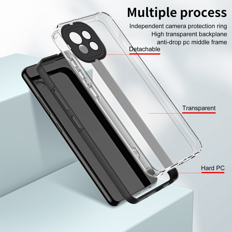 FRAME Zadný kryt pre Xiaomi Mi 11 Lite / Mi 11 Lite 5G - čierny