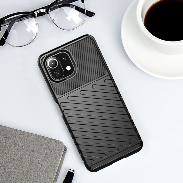 THUNDER Ochranný kryt pre Xiaomi Mi 11 Lite / Mi 11 Lite 5G - čierny
