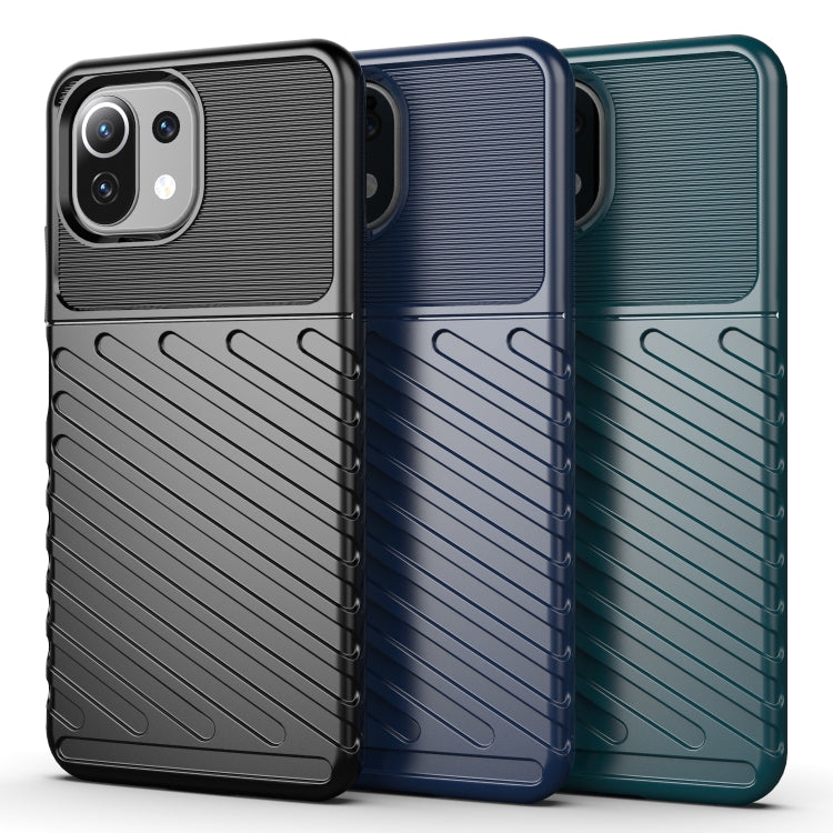 THUNDER Ochranný kryt pre Xiaomi Mi 11 Lite / Mi 11 Lite 5G - čierny