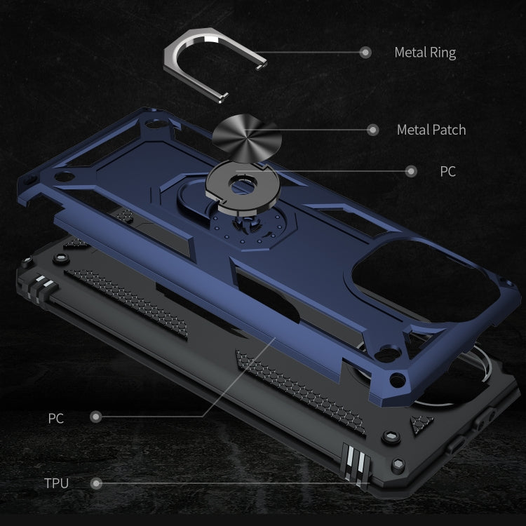RING ARMOR Tvrdený kryt pre Xiaomi Mi 11 Lite / Mi 11 Lite 5G - modrý