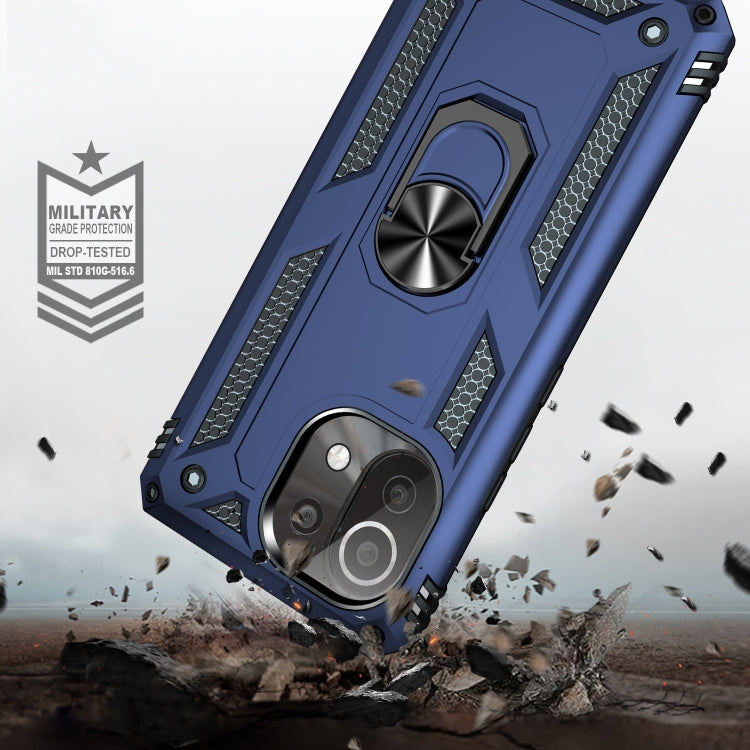 RING ARMOR Tvrdený kryt pre Xiaomi Mi 11 Lite / Mi 11 Lite 5G - modrý
