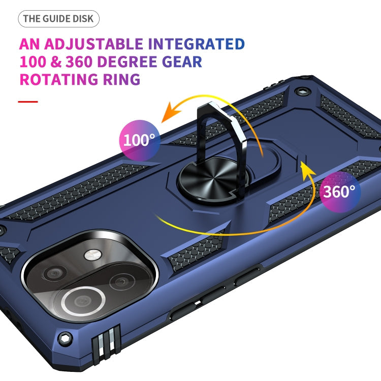 RING ARMOR Tvrdený kryt pre Xiaomi Mi 11 Lite / Mi 11 Lite 5G - modrý