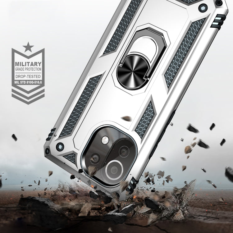 RING ARMOR Tvrdený kryt pre Xiaomi Mi 11 Lite / Mi 11 Lite 5G - sivý