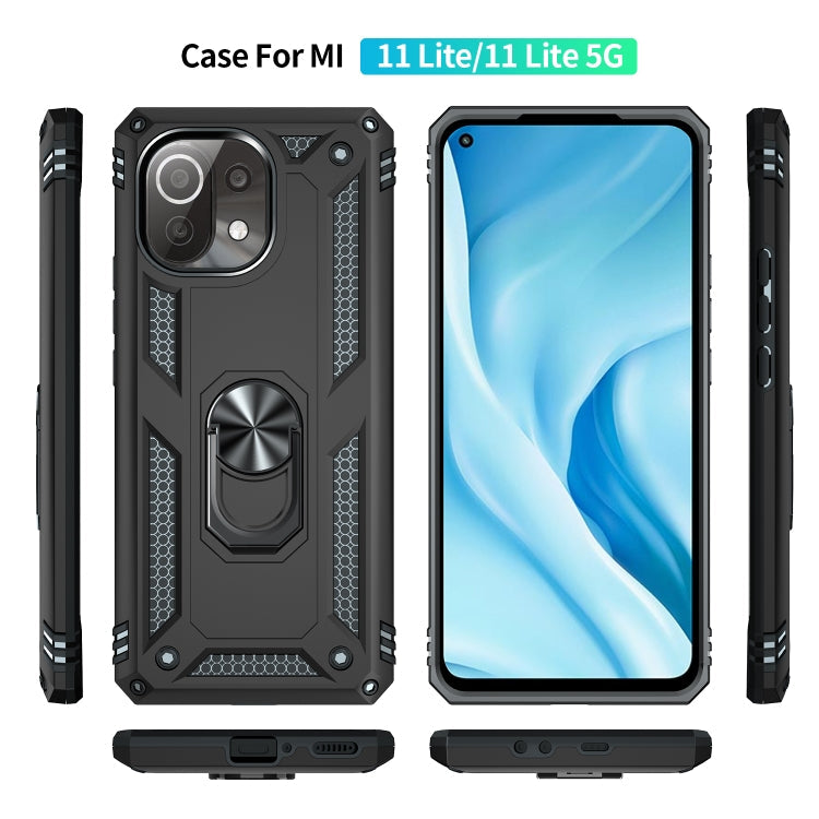 RING ARMOR Tvrdený kryt pre Xiaomi Mi 11 Lite / Mi 11 Lite 5G - čierny