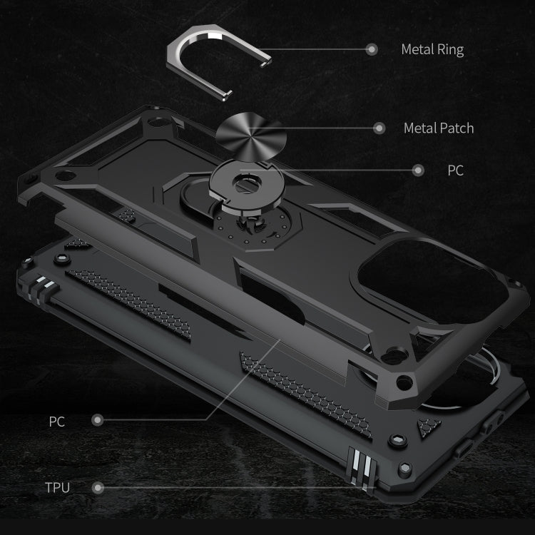 RING ARMOR Tvrdený kryt pre Xiaomi Mi 11 Lite / Mi 11 Lite 5G - čierny