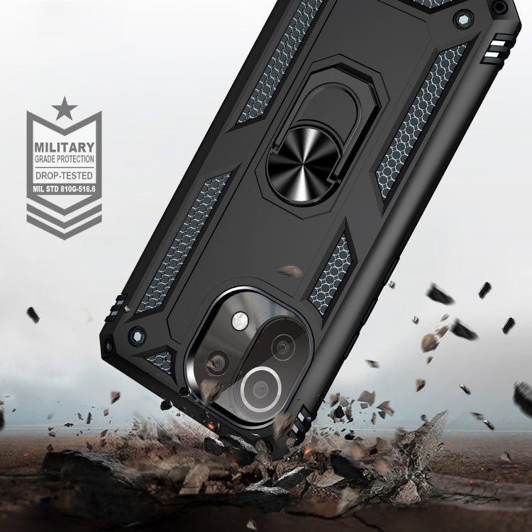 RING ARMOR Tvrdený kryt pre Xiaomi Mi 11 Lite / Mi 11 Lite 5G - čierny