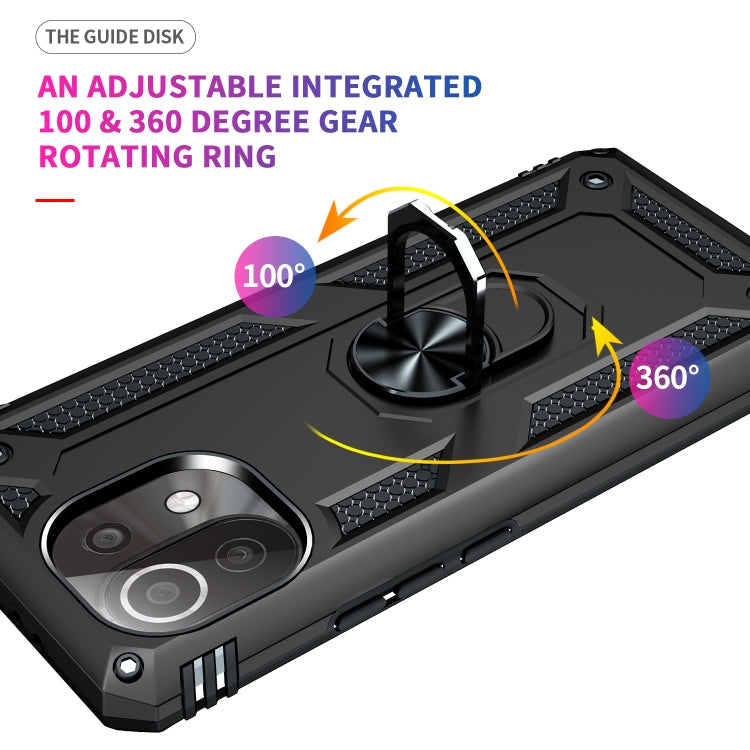 RING ARMOR Tvrdený kryt pre Xiaomi Mi 11 Lite / Mi 11 Lite 5G - čierny