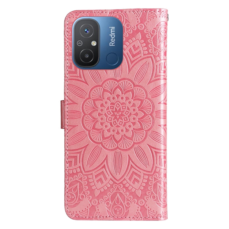 SUNFLOWER Knižkové puzdro pre Xiaomi Redmi 12C - ružové
