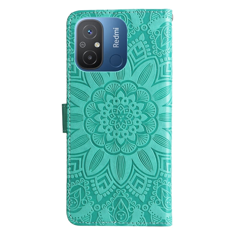 SUNFLOWER Knižkové puzdro pre Xiaomi Redmi 12C - zelené