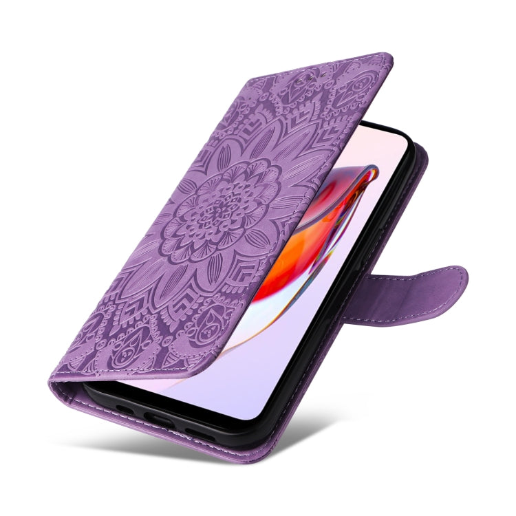 SUNFLOWER Knižkové puzdro pre Xiaomi Redmi 12C - fialové