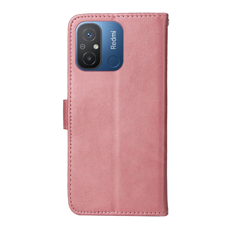 CALF Knižkové puzdro pre Xiaomi Redmi 12C - ružové