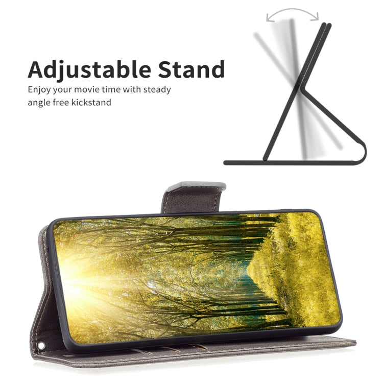 LAMBSKIN Knižkové puzdro pre Xiaomi Redmi 12C - sivé