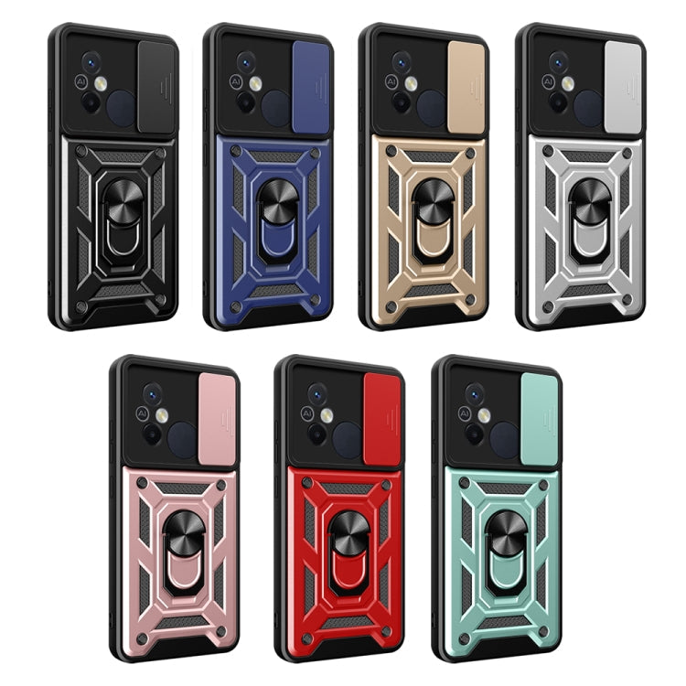 SLIDING ARMOR Tvrdený kryt pre Xiaomi Redmi 12C - čierny
