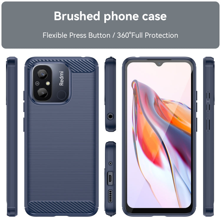 CARBON Zadný obal pre Xiaomi Redmi 12C - modrý