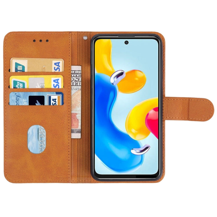SOLID Knižkové puzdro pre Xiaomi Redmi Note 11S 5G - hnedé