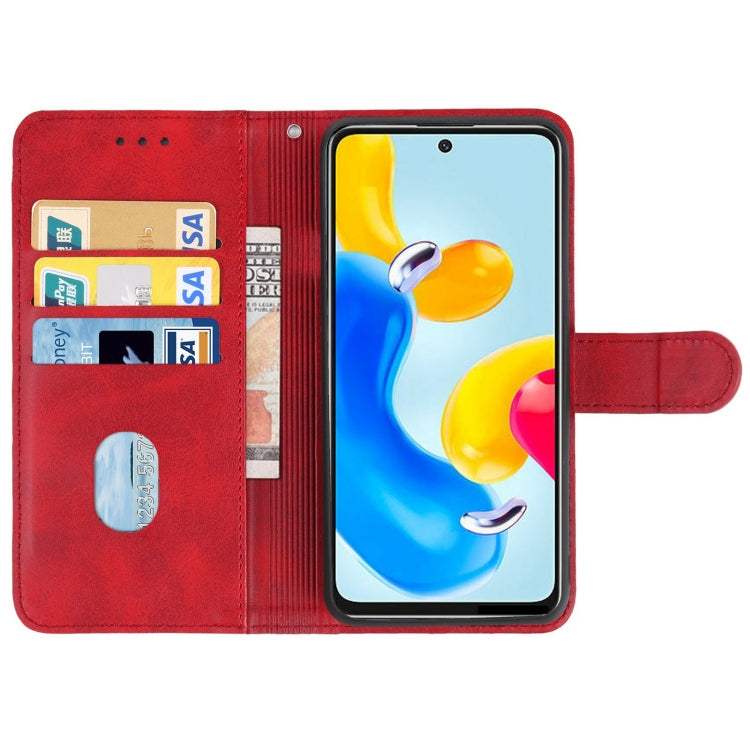 SOLID Knižkové puzdro pre Xiaomi Redmi Note 11S 5G - červené