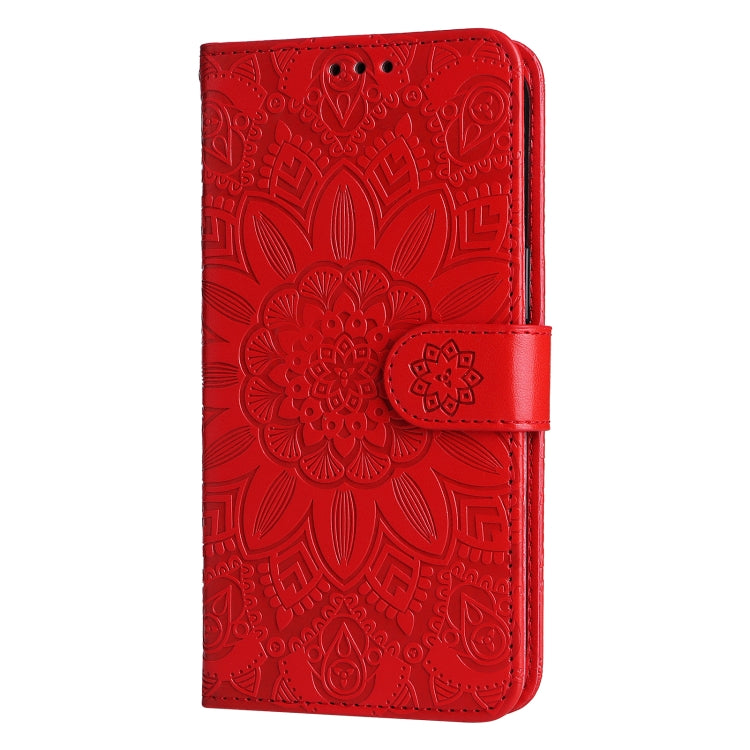 FLOWER Knižkové puzdro pre Xiaomi Redmi Note 11 / Note 11S - červené