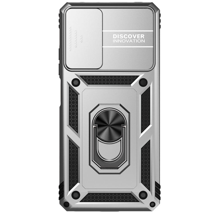SLIDING ARMOR Tvrdený kryt pre Xiaomi Redmi Note 11 Pro 5G / Note 11 Pro - sivý