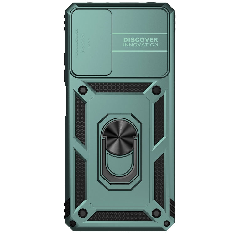 SLIDING ARMOR Tvrdený kryt pre Xiaomi Redmi Note 11 Pro 5G / Note 11 Pro - zelený