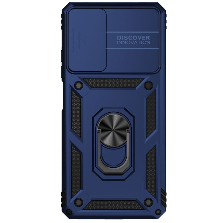 SLIDING ARMOR Tvrdený kryt pre Xiaomi Redmi Note 11 Pro 5G / Note 11 Pro - modrý