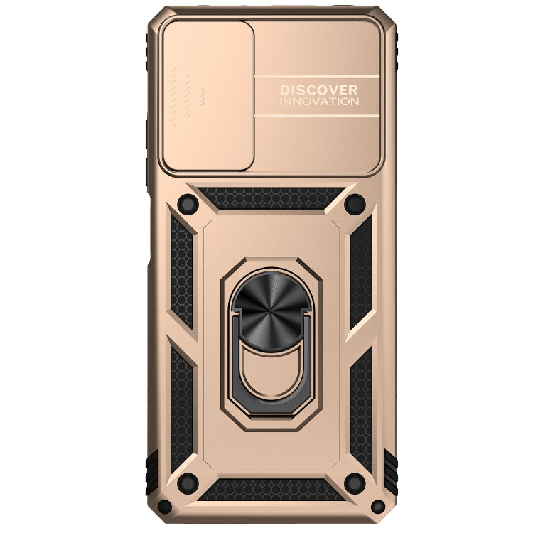 SLIDING ARMOR Tvrdený kryt pre Xiaomi Redmi Note 11 Pro 5G / Note 11 Pro - zlatý