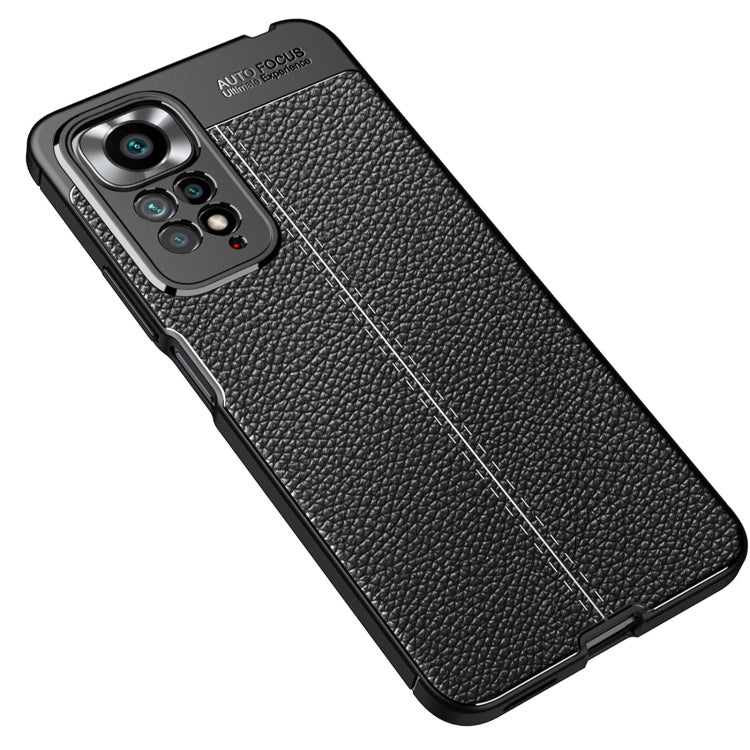 LITCHI Zadný obal pre Xiaomi Redmi Note 11 Pro 5G / Note 11 Pro - čierny