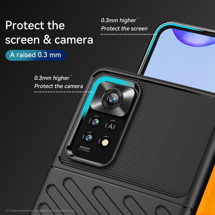 THUNDER Ochranný kryt pre Xiaomi Redmi Note 11 Pro 5G / Note 11 Pro - čierny
