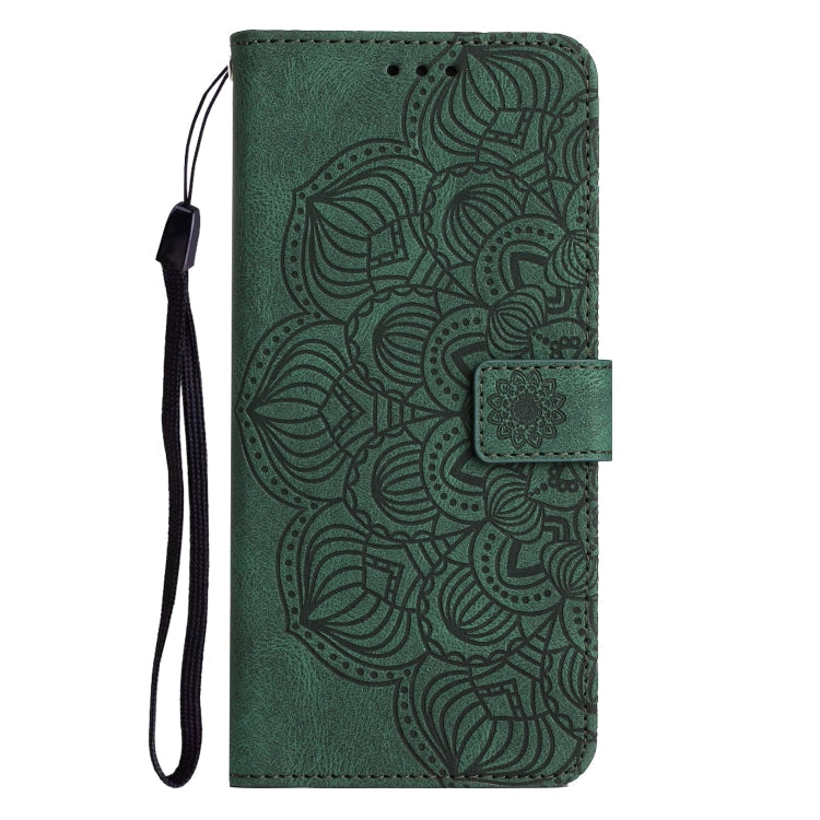 MANDALA Knižkové puzdro pre Xiaomi Redmi Note 12 4G - zelené