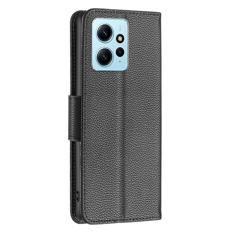 LAMBSKIN Knižkové puzdro pre Xiaomi Redmi Note 12 4G - čierne