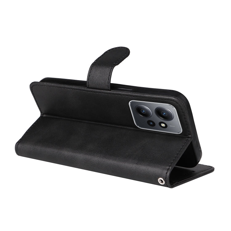 CALF Knižkové puzdro pre Xiaomi Redmi Note 12 4G - čierne