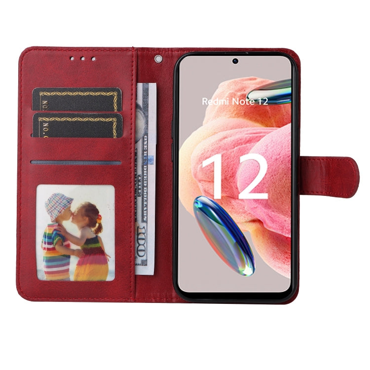CALF Knižkové puzdro pre Xiaomi Redmi Note 12 4G - červené