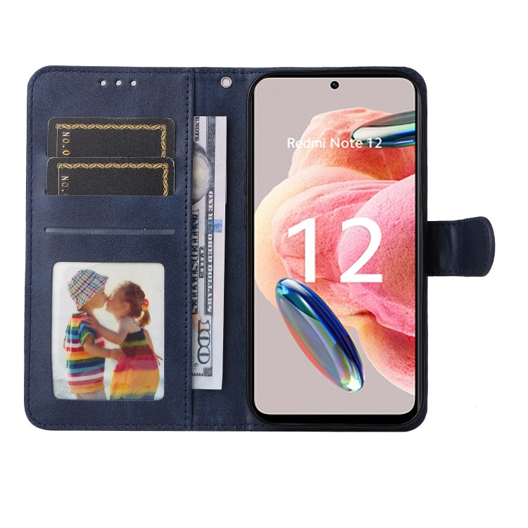 CALF Knižkové puzdro pre Xiaomi Redmi Note 12 4G - modré