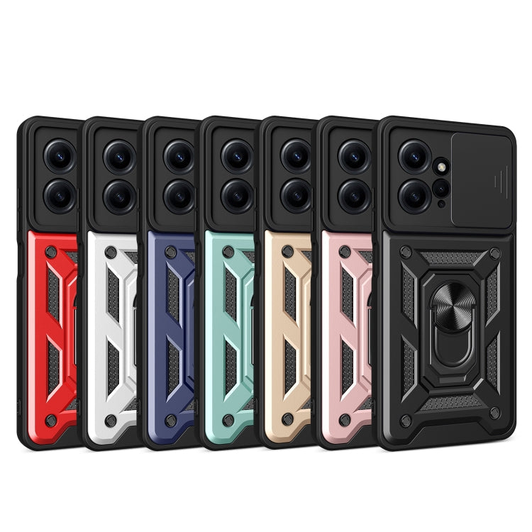 SLIDING ARMOR Tvrdený kryt pre Xiaomi Redmi Note 12 4G - čierny