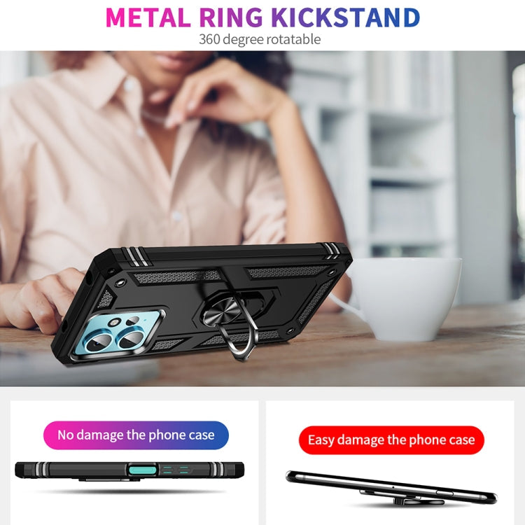RING ARMOR Tvrdený kryt pre Xiaomi Redmi Note 12 4G - čierny