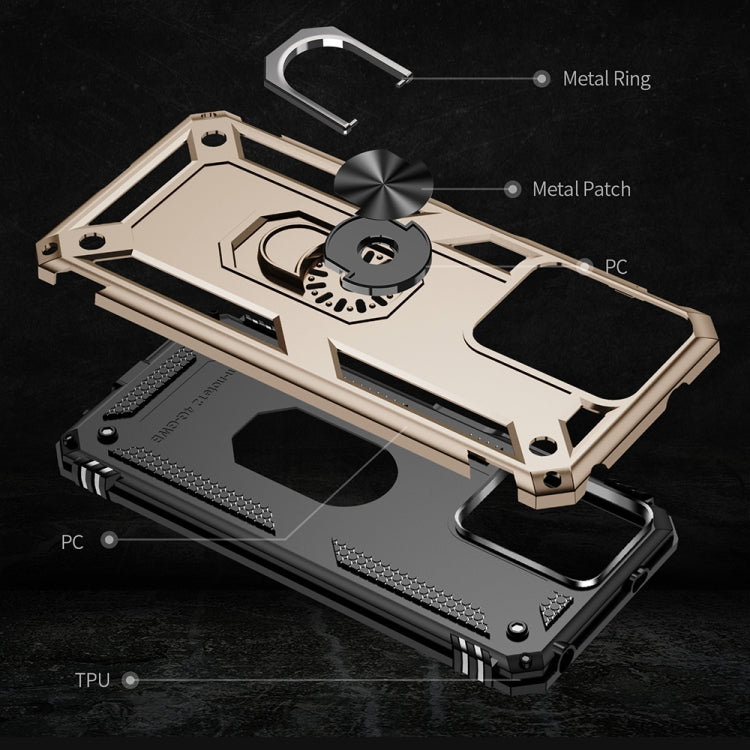 RING ARMOR Tvrdený kryt pre Xiaomi Redmi Note 12 4G - zlatý