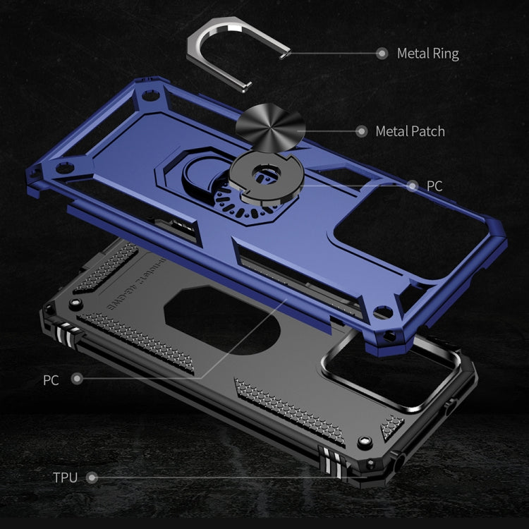 RING ARMOR Tvrdený kryt pre Xiaomi Redmi Note 12 4G - modrý