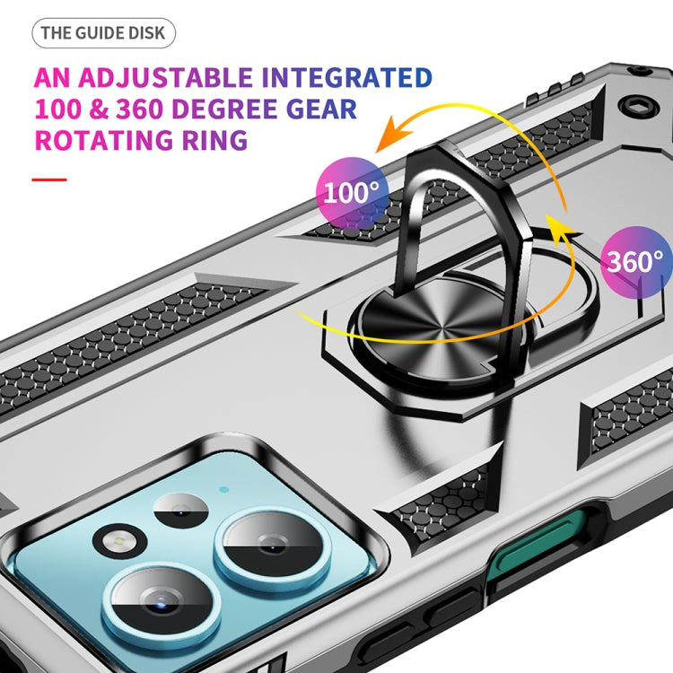 RING ARMOR Tvrdený kryt pre Xiaomi Redmi Note 12 4G - sivý