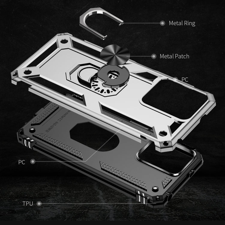 RING ARMOR Tvrdený kryt pre Xiaomi Redmi Note 12 4G - sivý