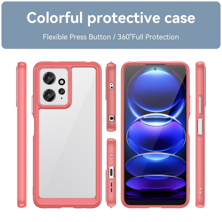 ACRYLIC Zadný kryt pre Xiaomi Redmi Note 12 4G - červený