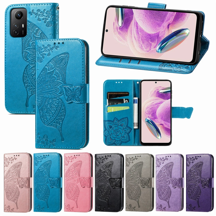 BUTTERFLY Knižkové puzdro pre Xiaomi Redmi Note 12S - sivé