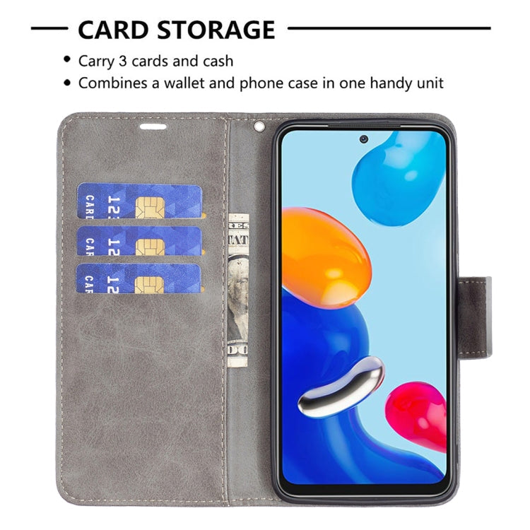 LAMBSKIN Knižkové puzdro pre Xiaomi Redmi Note 12S - sivé