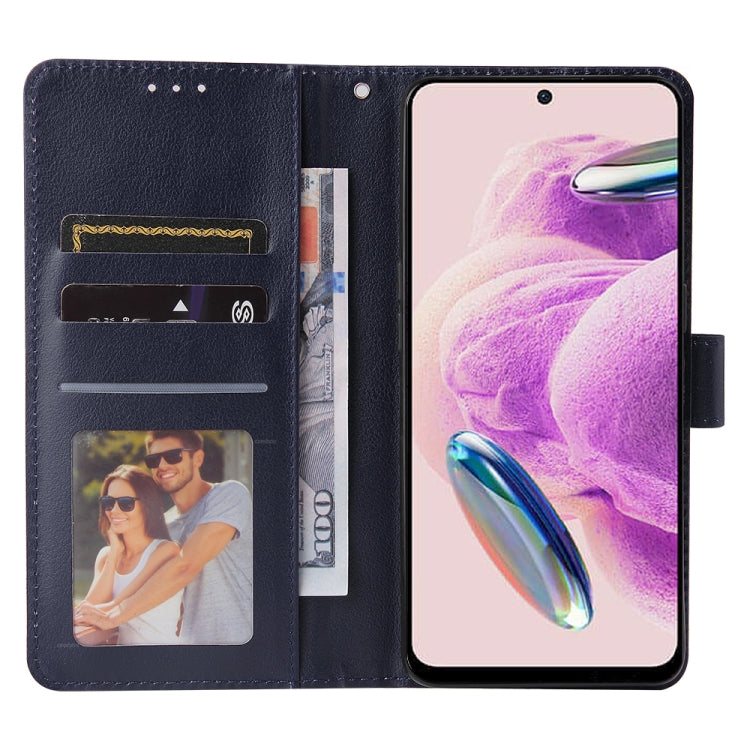 SOLID Knižkové puzdro pre Xiaomi Redmi Note 12S - modré