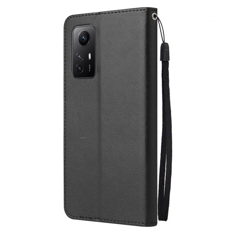 SOLID Knižkové puzdro pre Xiaomi Redmi Note 12S - čierne